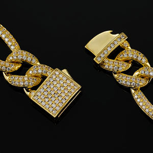 Wholesale Yellow Gold Tennis Charm <b>Bracelet</b> with Diamonds-Gift - Product Image 3