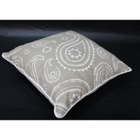 Housse de coussin carrée en coton biologique tissé moderne super douce 40x40cm, motif imprimé, écologique, antibactérienne, décoration intérieure