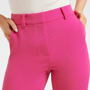 Pantalon évasé pour femmes Pantalon large taille haute en tissu respirant et doux pour toutes les saisons Pantalon évasé - Product Image 3