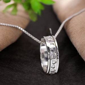 Bague en argent Collier Déclaration 925 Pendentif en argent sterling Bijoux élégants faits à la main - Product Image 2