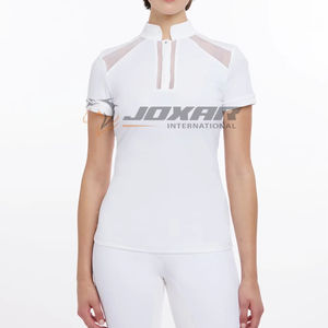 Elegante camisa de espectáculo de equitación para mujer, manga larga, ligera, que absorbe la humedad, tela cómoda duradera para ecuestre - Product Image 1