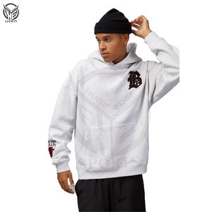 100% algodón polar ecológico impermeable pulóver hombres Sudadera con capucha impresión personalizada bordado último diseño patrón sólido - Product Image 5