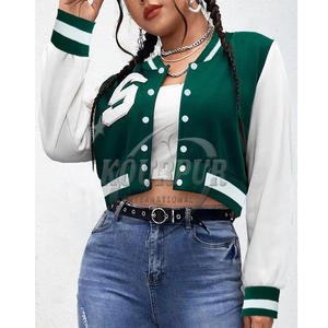 Offre Spéciale à la mode femmes Letterman Varsity veste respirant coton vêtements d'extérieur pour l'automne et l'hiver prix de gros - Product Image 2