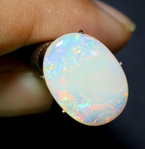 อัญมณีโอปอลทรงหลังเบี้ยทรงหลังเบี้ยจากออสเตรเลีย6กะรัตโอปอลแข็งคูลเพดโอปอลอัญมณีหลวม - Product Image 6