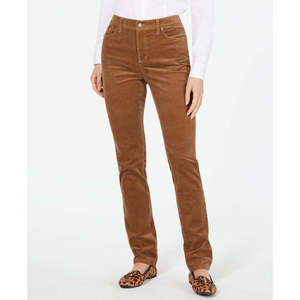 Pantaloni Lexington da Donna Charter Club a Vita Alta in Velluto a Coste con Controllo Pancia, Taglia 6 - Pantaloni Larghi Traspiranti Antipiega per Ragazze - Product Image 1