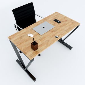 VConcept 140x60 Minimalist Style <b>Work</b> <b>Desk</b> Office Furniture with Assembled Steel Legs for Gym Bedroom and Study - Product Image 2