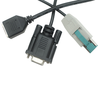 Cable RJ12 Hembra DB9 RS232, Conversor de Puerto Serie, Conectividad USB, Alimentación de 12V, Conductor de Cobre Estañado, Aislamiento de PVC, Industrial