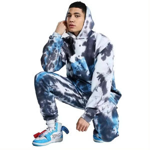 Survêtements teintés colorés pour hommes, ensemble avec votre propre logo, vêtements unisexes, survêtements teintés chauds pour hommes, pantalons de survêtement, vêtements de jogging - Product Image 3