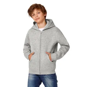 Sudadera Infantil Personalizable con Capucha y Cierre Completo para Merchandising Promocional - Product Image 1