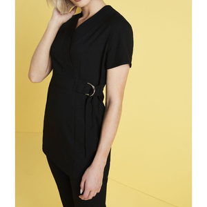 Traje de uniforme de esteticista para trabajo, Túnica de masaje tailandés para mujer, conjuntos de uniformes de Spa en algodón para salones de belleza y uniformes de spas - Product Image 6