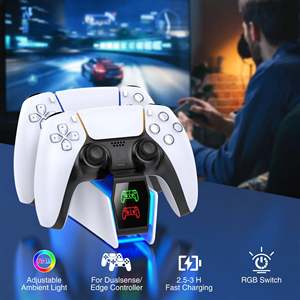 สำหรับจอยสติ๊ก DualSense สำหรับ PS5 และคอนโทรลเลอร์เกมพร้อมที่ชาร์จพอร์ต USB คู่ - Product Image 3