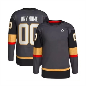 Hot Color Ice Hockey Jersey v <b>Neck</b> Quick Dry Ice Hockey Jersey Breathable Heavy 100% Polyester Ice Hockey Jersey - Product Image 2