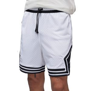 Vêtements de sport unisexe en maille taraudée Short pour homme avec lettres brodées en sergé sublimé Short de basket-ball à deux poches latérales OEM - Product Image 1