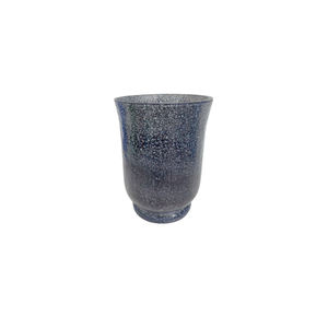 Vente chaude Verre Décoratif Fleur Vase Noir Mosaïque Pot Pour Bureau Décoration De Table À La Main en Vrac - Product Image 5