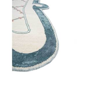 Alfombra Jardins Du Monde Ivory de Lana y Seda de Bambú Anudada a Mano, 10 mm de Grosor, Forma Rectangular para Sala de Estar y Dormitorio - Modelo Esk-9039 - Product Image 4