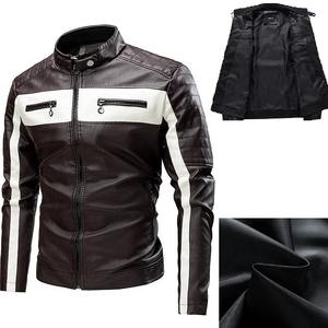 Chaqueta de piel auténtica personalizada con servicio OEM para hombre, chaquetas de invierno con cremallera para hombre, nuevas chaquetas de piel a la moda para hombre a la venta - Product Image 5