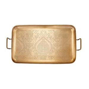 Bandeja de latón de diseño único ideal para decorar mesas de centro mesas auxiliares o servir a los invitados con aspecto lujoso y real - Product Image 5