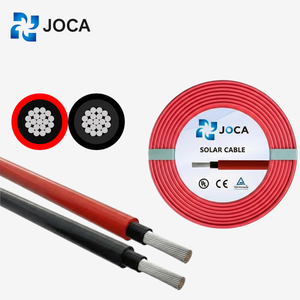 Cable de CC de Bajo Voltaje Joca Negro Personalizado con Aislamiento XLPO, Resistente a los Rayos UV y Retardante de Llama para Sistemas Solares Monofásicos/Bifásicos - Product Image 1