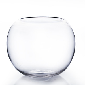 VBW0008 - Florero de Vidrio Transparente con Forma de Burbuja - 8 Pulgadas - Product Image 1