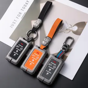 Tùy Chỉnh Key Fob Bao Gồm Bảo Vệ De Llave De Coche Llave De Coche De Cuero Cho Jeep Grand Cherokee Grand Wagoneer 2021 2022