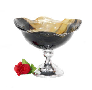 Decorative Salad Bowls <b>Table</b> Decorative <b>Small</b> Bowl Buffalo Horn Bowl Designer Modern China <b>Black</b> Decor Europe Style - Product Image 3