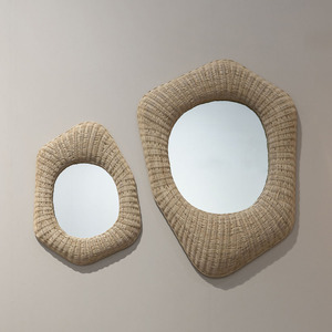 Espejo decorativo de ratán moderno para cualquier rincón de su hogar Espejo ecológico Decoración de pared OEM aceptado de Vietnam - Product Image 6