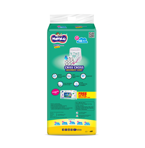 Couche pour bébé Navilo, petite taille, douce, confortable, haute absorption, fiable, utilisation quotidienne, soins pour nouveau-nés et nourrissons - Product Image 5