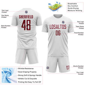 Ensembles d'uniformes de football de haute qualité, matériau résistant à la transpiration, coutures renforcées et confort doux et léger pour tous les joueurs - Product Image 5