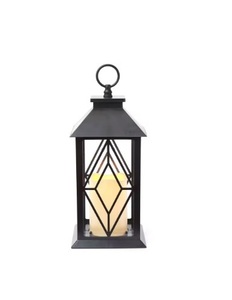 Linterna de pared para exteriores hecha a mano ecológica de Metal negro de arena cuadrada Retro de Oriente Medio para pasillo decoración del hogar Pascua - Product Image 1