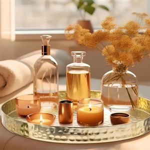 Plateau de service en métal fabriqué à la main de haute qualité avec un design unique pour cadeau et usage domestique pour l'exportation mondiale - Product Image 4