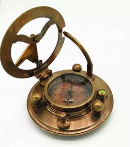 Boussole en laiton et cuivre antique faite à la main Design élégant Cadeau de décoration intérieure écologique - Product Image 4