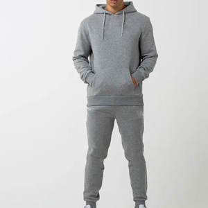 Survêtement en laine respirant confortable personnalisé avec logo brodé pour une utilisation quotidienne en extérieur au printemps-comprend un pantalon de survêtement - Product Image 4