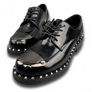 รองเท้าหนังแท้ผู้ชายแบบคลาสสิก รองเท้าอ็อกซ์ฟอร์ด พื้นรองเท้าแบบนุ่มสบาย กันลื่น เหมาะสำหรับใส่ทำงานและงานแต่งงาน รองเท้าหนังผู้ชายแบบเป็นทางการ - Product Image 4