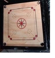 Table de jeu de Carrom en bois pleine grandeur à coins carrés – Personnalisable, durable, pour usage intérieur, éducatif, divertissement familial complet