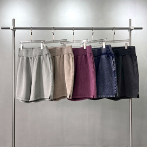 Custom Logo Oversized <b>Baggy</b> Summer <b>Shorts</b> Heavyweight 100 Percent Cotton Acid Wash 430 GSM Streetwear Casual <b>Men</b> <b>Shorts</b> - Product Image 2