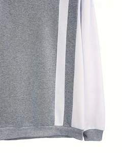 สเวตเชิ้ตฤดูหนาวของผู้ชาย2ชิ้นผ้าฝ้าย100% แฟชั่นทูโทน - Product Image 4