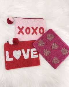 Monedero de Material pequeño con nombre personalizado para damas Estilo de llave con cuentas a mano Patrón de moda vintage Paquete de más de 10 piezas - Product Image 5