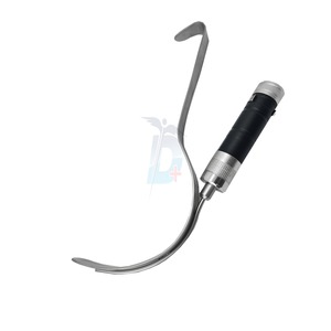 Dynaintl Deaver Retractor With <b>Fiber</b> <b>Optic</b> <b>Light</b> Guide Liumination 25mm Blade 21cm Length - Product Image 6