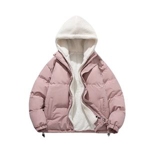Ropa de abrigo de invierno con logotipo personalizado para hombre, chaqueta acolchada transpirable de último diseño, con capucha, a prueba de viento, impermeable, de tela satinada - Product Image 5
