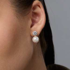 Pendientes de Plata 92.5 con Cristales, Colección 188409 - Product Image 3