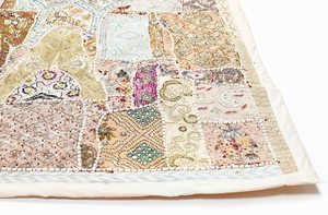 Indian Vintage Bohemian <b>Wall</b> <b>Tapestry</b> Art Curtain, Sari Patchwork <b>Wall</b> Hanging <b>Tapestry</b> <b>Wall</b> Backdrop Art, Handmade <b>Wall</b> Hanging - Product Image 6