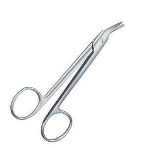 Tijera en ángulo de corona Universal personalizada, corte de alambre con acabado de arena de 4,75 pulgadas, tijera de Ángel quirúrgico restaurador - Product Image 1