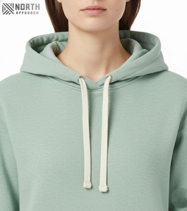 Sudaderas con capucha sólidas de invierno para hombre de alta calidad French Terry Drop Shoulder Knitted Personalizar Logo Casual - Product Image 4