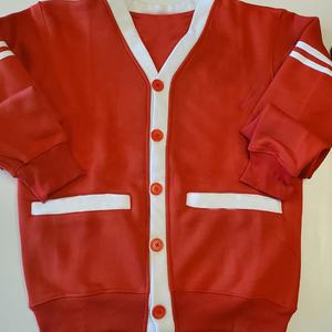 Cárdigans Personalizados de Punto Fino con Bordado para Hermandades Universitarias y Fraternidades, Estilo Casual con Decoración de Botones, Primavera - Product Image 1