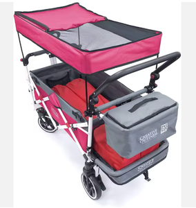 Cochecito Plegable SMK con Capota de Algodón, Diseño Superior, Carrito de Empuje y Arrastre, Entrega Rápida - Product Image 3