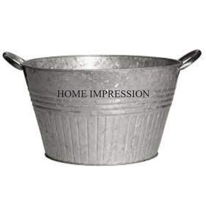 Proveedor al por mayor Maceta y maceta de flores galvanizadas de forma redonda Gran demanda Macetas decorativas de flores hechas a mano de gran tamaño - Product Image 5