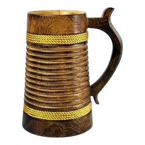 Tazas de Cerveza Amazons, Último Modelo, Tazas Vikingas de Madera Natural para Beber, Tazas de Madera para el Hogar, Hotel y Restaurante, Fabricante Indio - Product Image 1