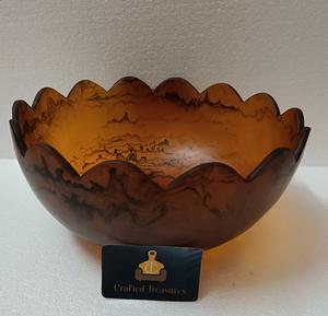 Vintage Style Epoxy Resin <b>Salad</b> <b>Serving</b> <b>bowl</b> Personalized Home Decor Tableware Dinnerware Food Storage <b>Bowl</b> At best Price - Product Image 4