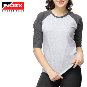 Camiseta deportiva de cuello redondo Oem con logotipo personalizado para mujer de alta calidad - Product Image 3