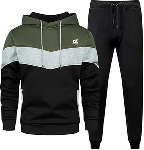 Survêtement à capuche pour homme au design personnalisable, qualité supérieure, 100% polyester, écologique, respirant, léger, grande taille - Product Image 3